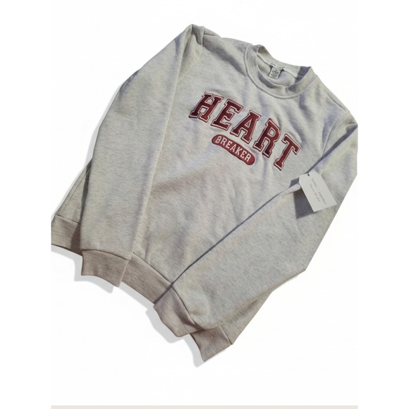 Better Together 2 pc set  Sweatshirt Grey Heart Breaker /white Ciao Bella size S - Picture 3 of 7